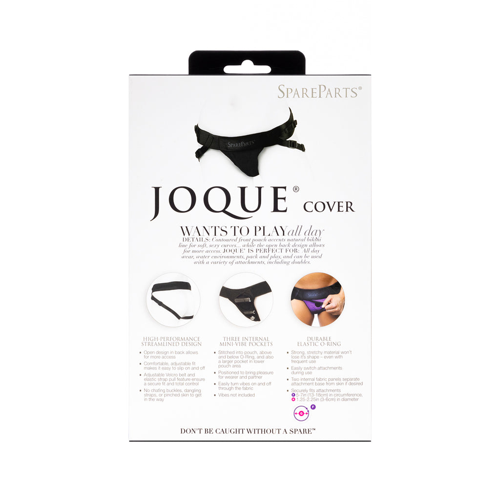 SpareParts Joque Cover Undwr Harness Black (Double Strap) Size B Nylon