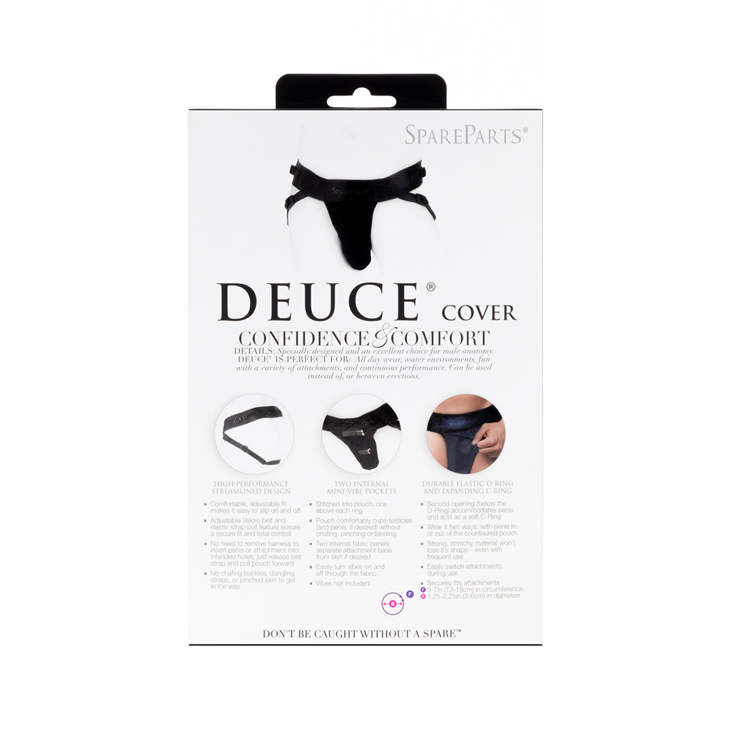 SpareParts Deuce Cover Undwr Harness Black (Double Strap) Size A Nylon