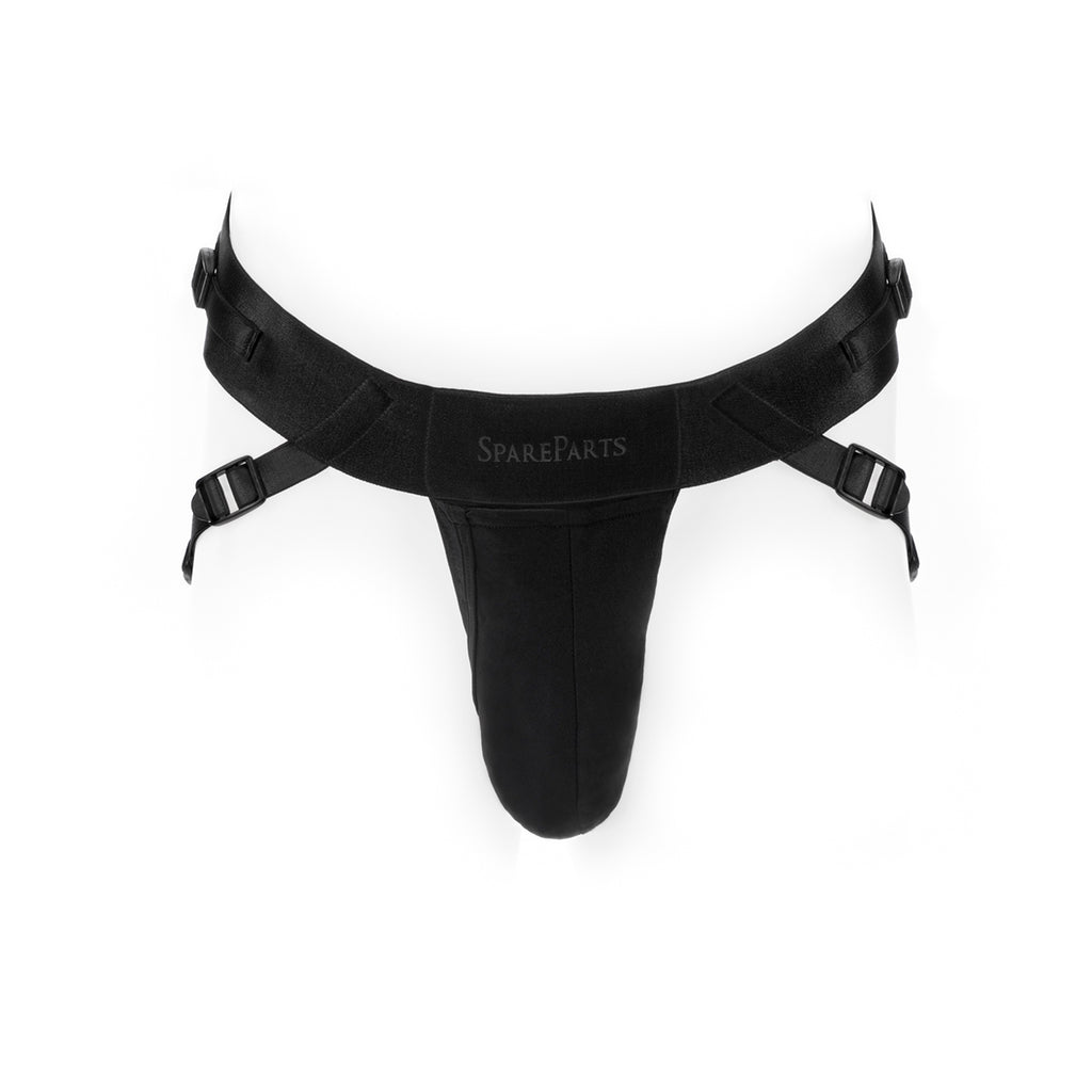 SpareParts Deuce Cover Undwr Harness Black (Double Strap) Size B Nylon