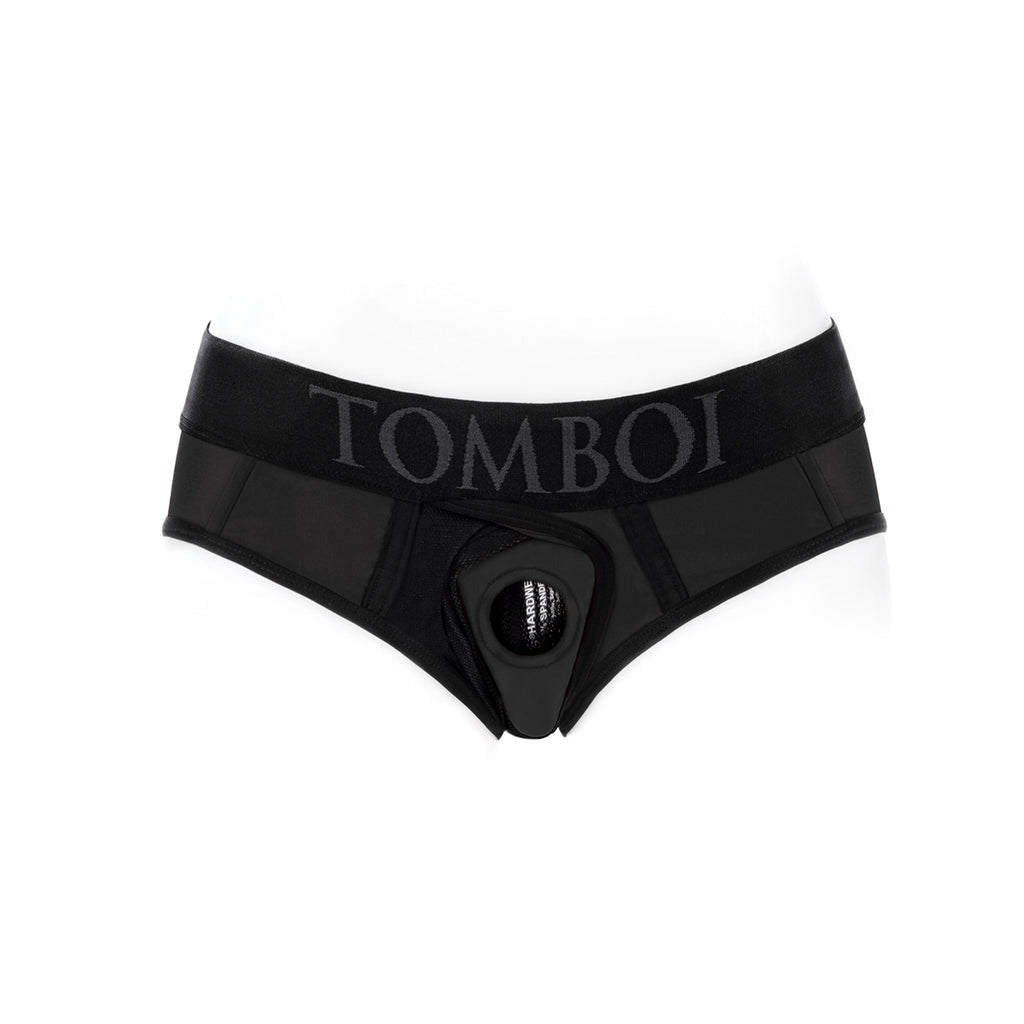 SpareParts Tomboi Cover Brief Nylon Bk S