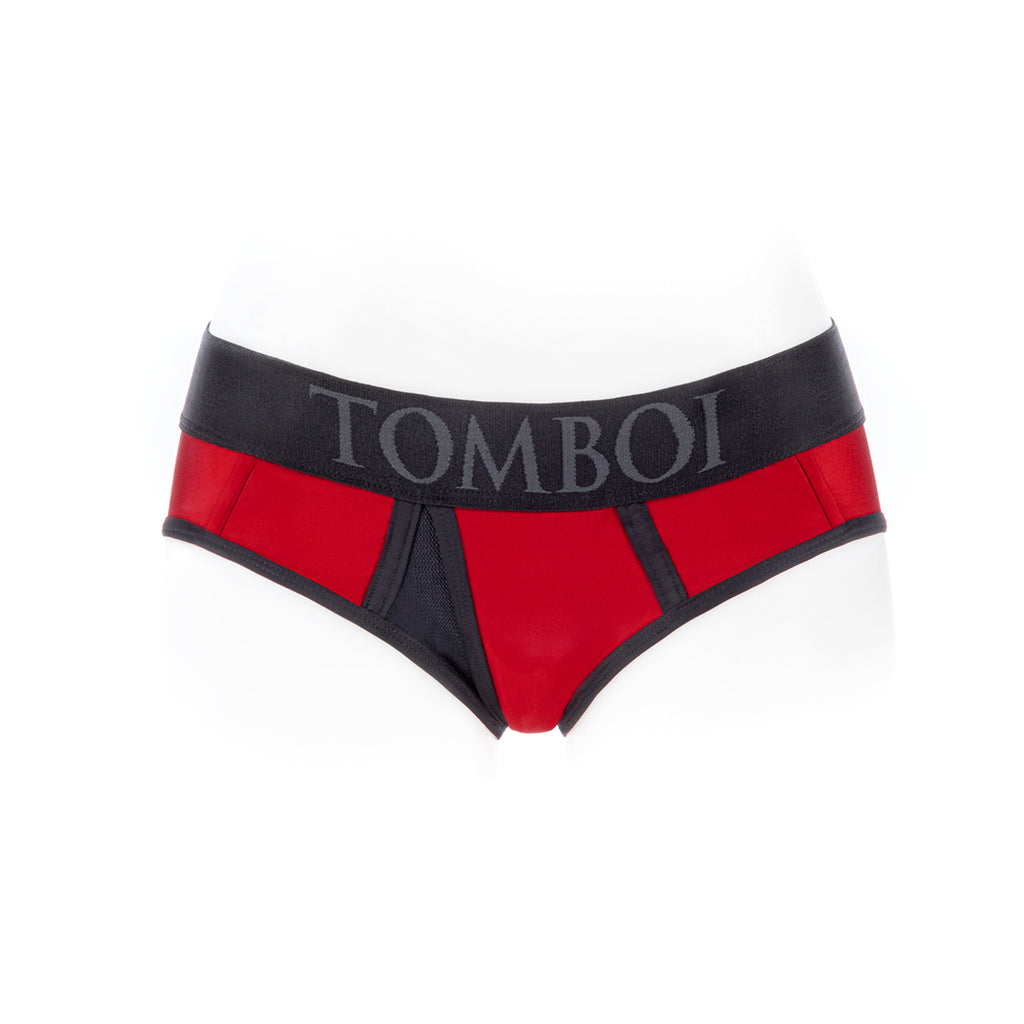 SpareParts Tomboi Cover Brief Nyl Red XS