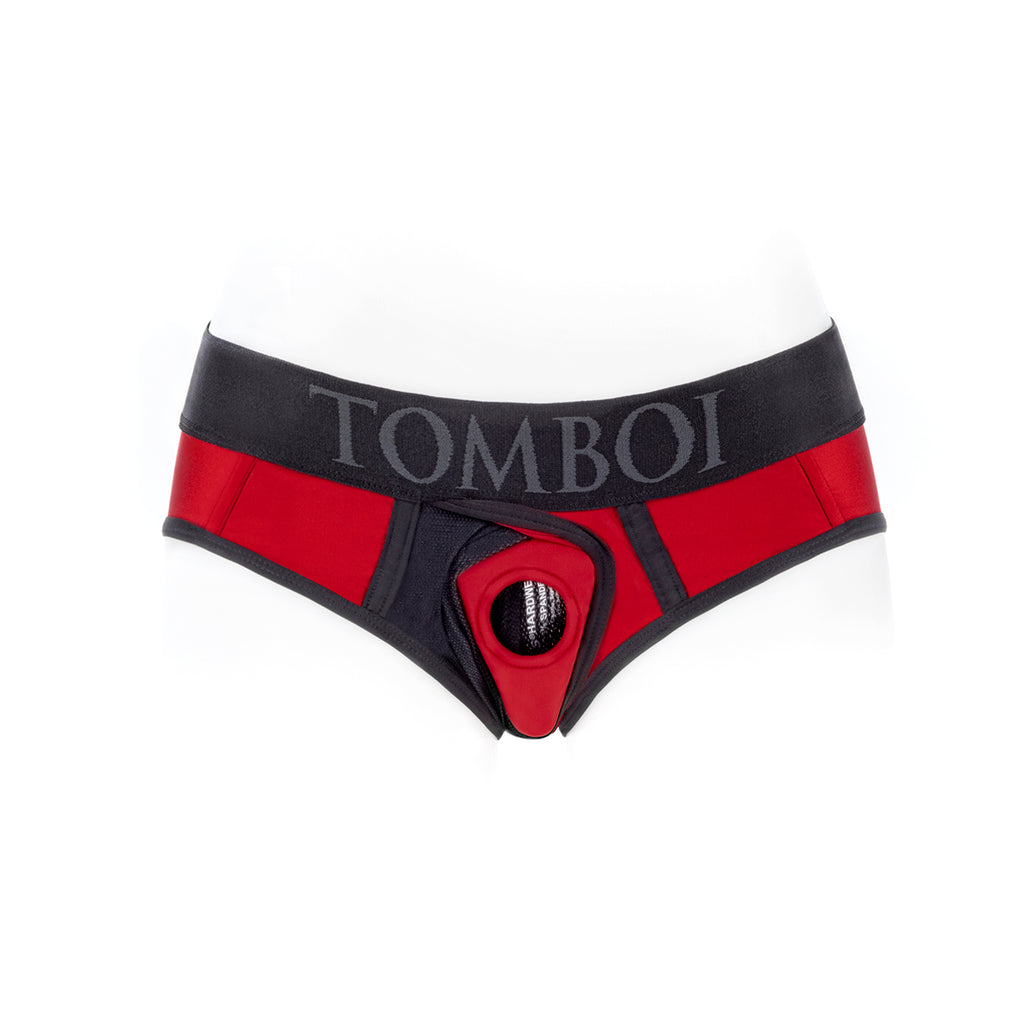 SpareParts Tomboi Cover Brief Nyl Red S