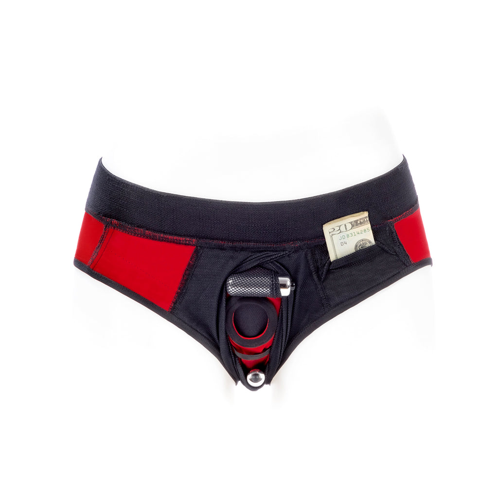 SpareParts Tomboi Cover Brief Nyl Red L