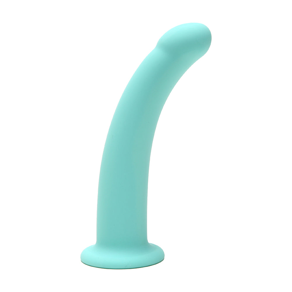 Me You Us 7in Curved Silicone Dildo Aqua