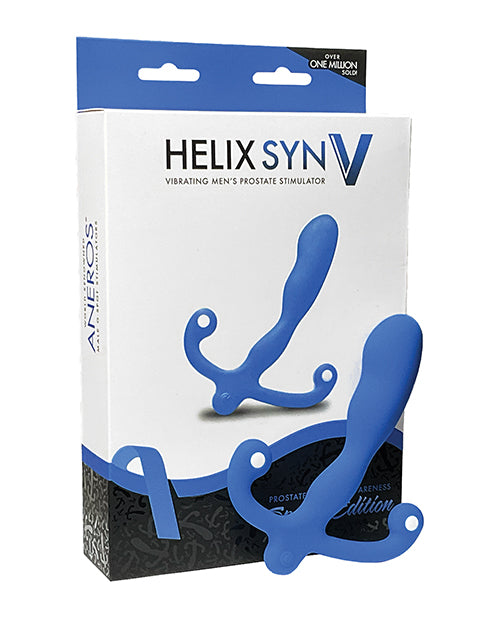 Aneros Vibrating Helix Syn V Prostate Massager Special Edition - Blue