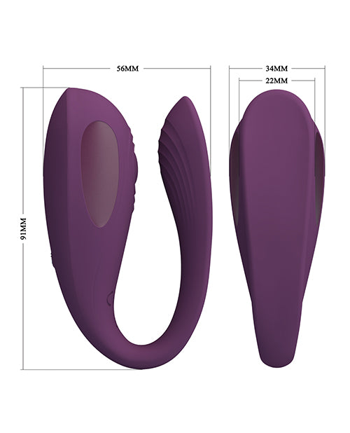 Pretty Love Aari Thumping Dual Vibrator - Purple