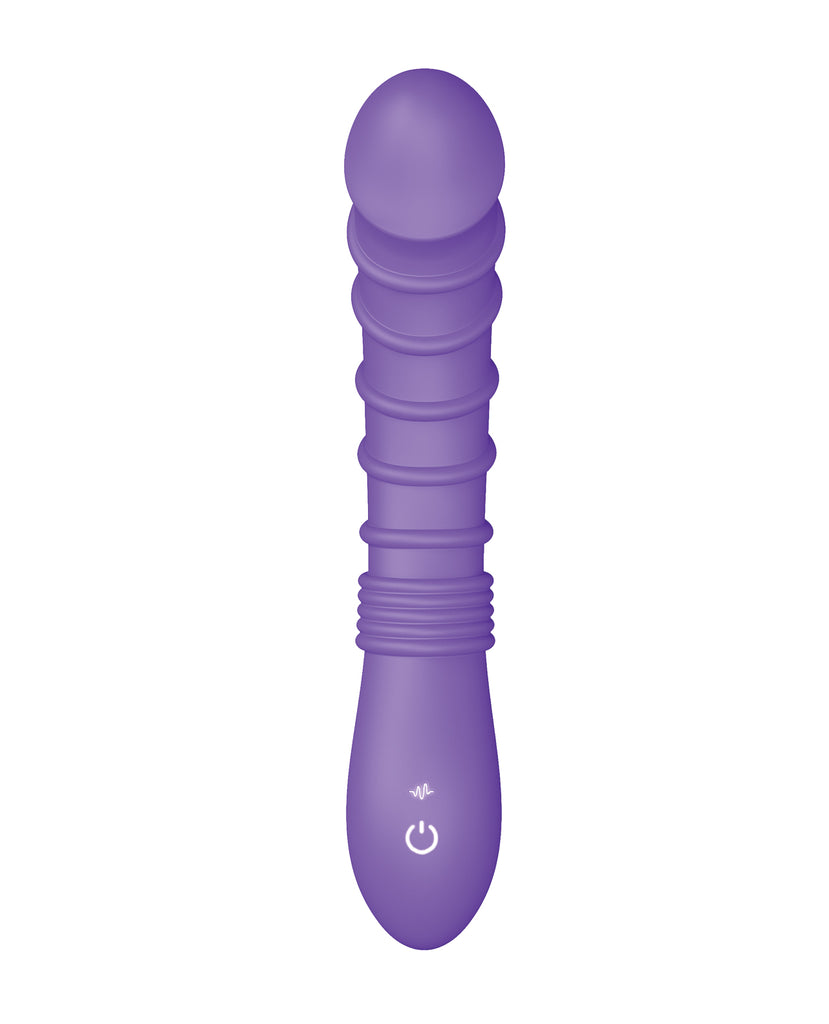 Luv Inc. Ribbed G-Spot Vibrator - Purple