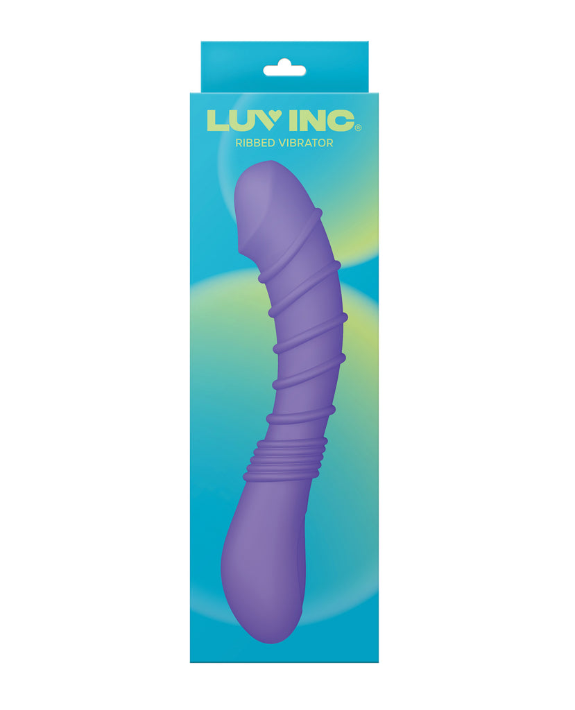 Luv Inc. Ribbed G-Spot Vibrator - Purple