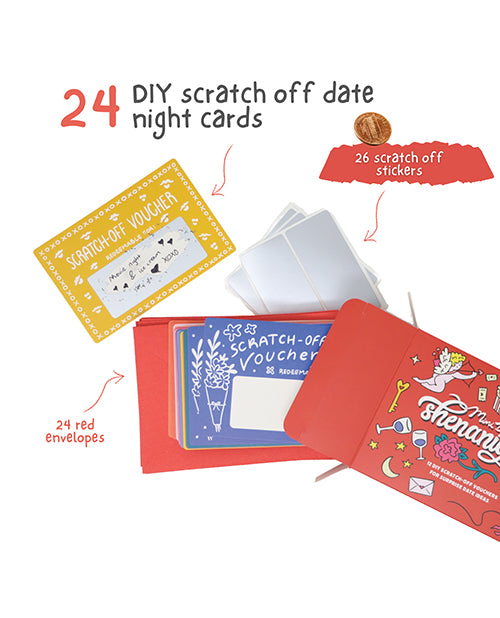 Mini Date Night Shenanigans DIY Scratch Off Vouchers & Coupons