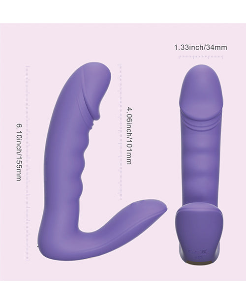 RORA App-Controlled Rotating G-Spot Vibrator & Clitoral Stimulator - Purple