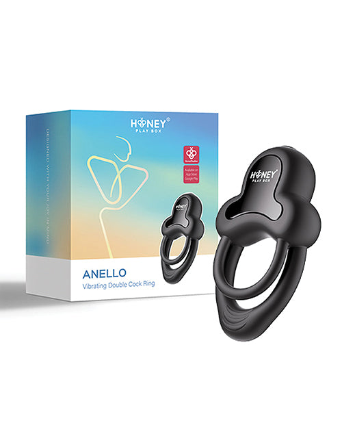 Anello Vibrating Double Cock Ring w/Clitoral Stimulator