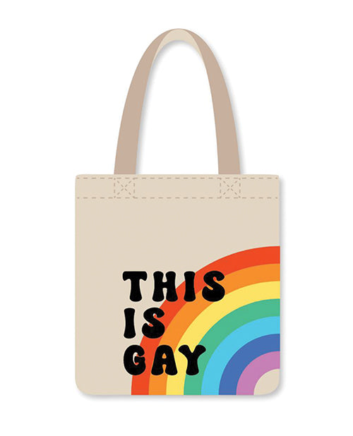 This Is Gay Rainbow Reusable Tote - Multi Color