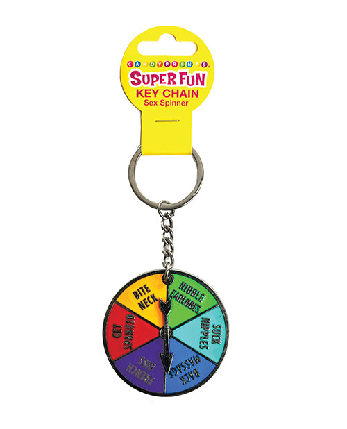 Super Fun Sex Spinner Key Chain - Multi Color