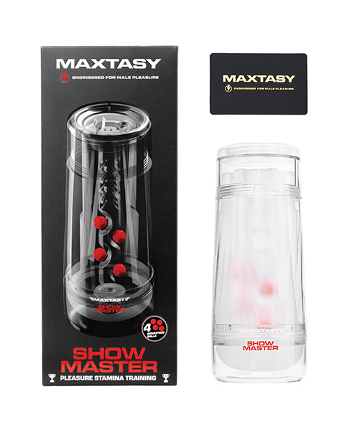 Maxtasy Show Master Non-Realistic Stroker - Clear