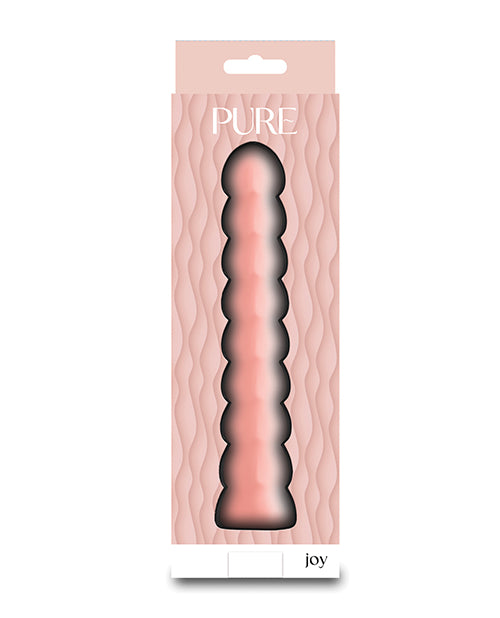 Pure Joy Textured Vibrator - Peach