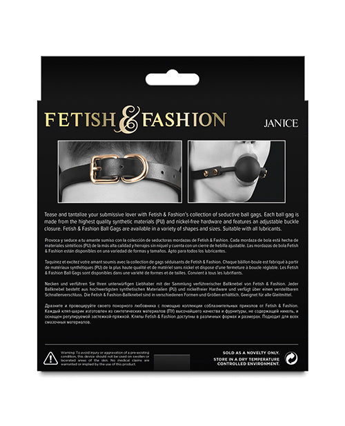 Fetish & Fashion Janice Ball Gag - Black