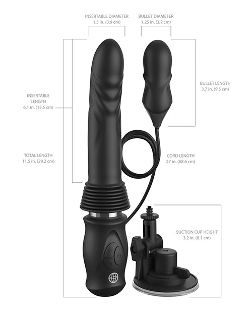 Fetish Fantasy Series Ultimate Silicone Thruster - Black