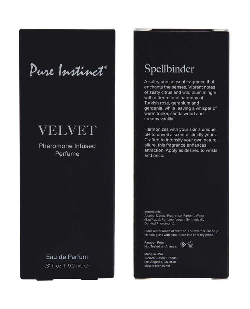 Pure Instinct Pheromone Perfume Velvet - 9.2 ml Spray