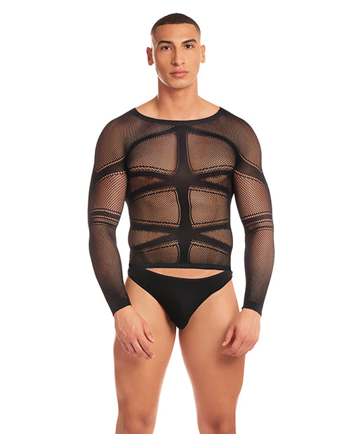 Rainbow Party Cam Boy Mesh 2 pc Set - Black