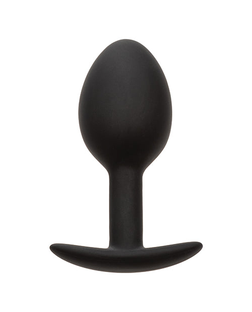 Weighted Silicone Anal Plug - Black