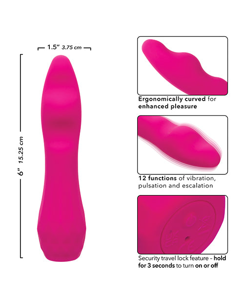 Gia Curved Pleaser - Pink