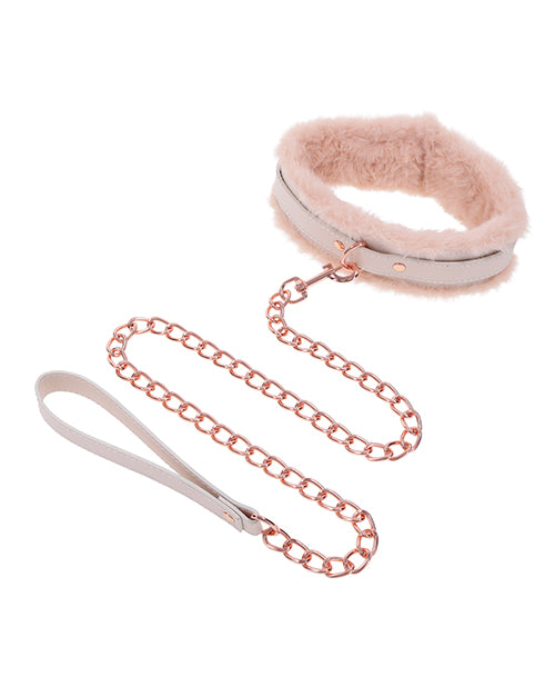 Sex & Mischief Peaches 'n CreaMe Fur Collar & Leash