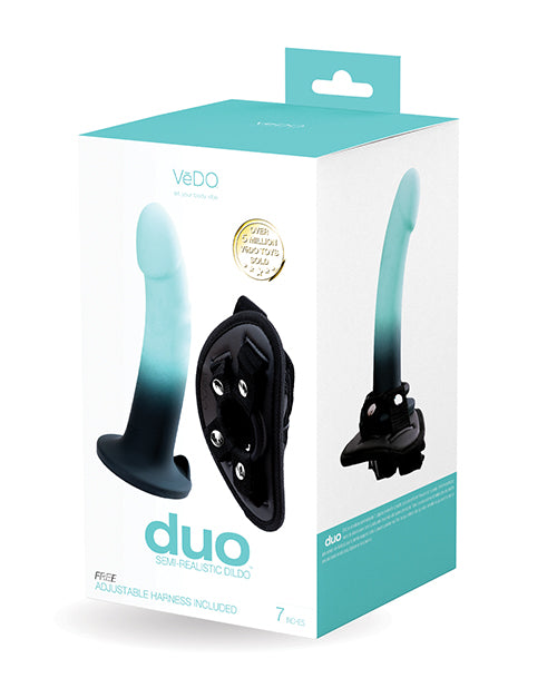 VeDO Duo Silicone Dildo w/Harness