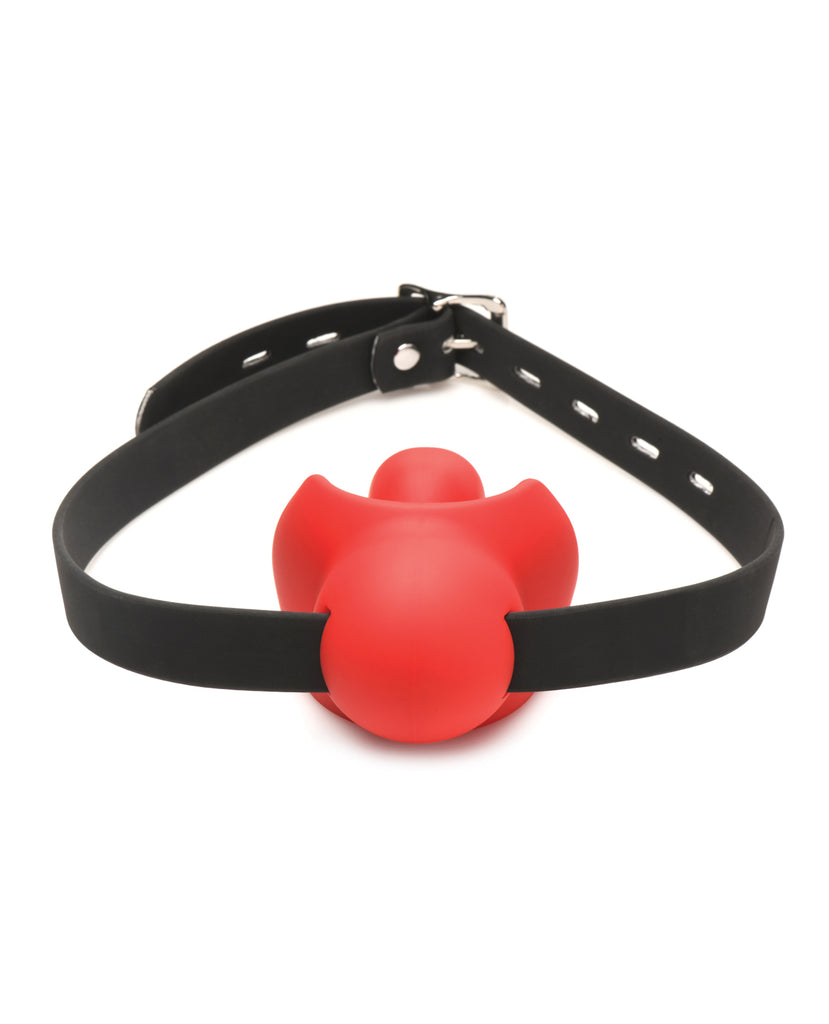 Master Series Gag Order Extreme Silicone Ball Gag - Red/Black