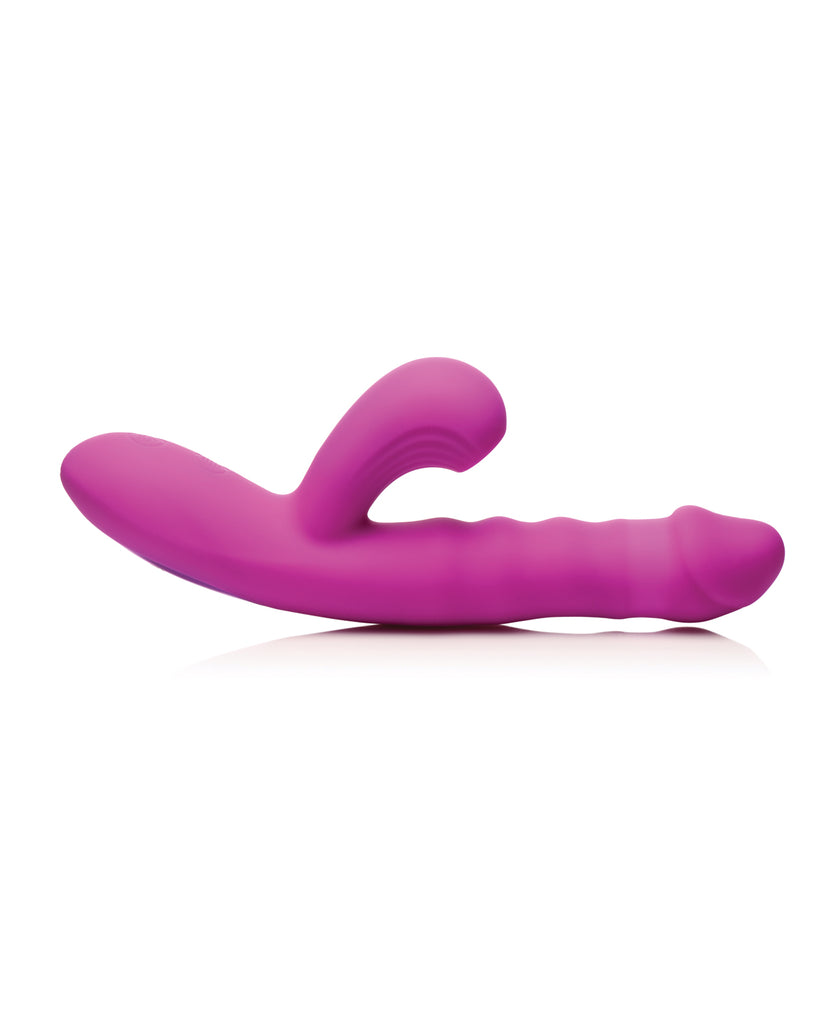 Bang! Thrusting & Sucking Rabbit Vibrator - Purple