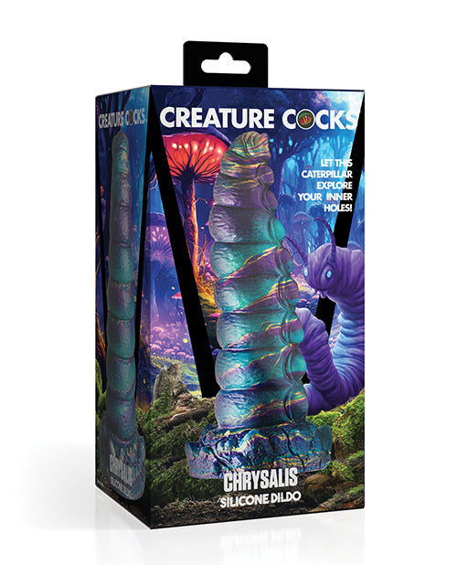 Creature Cocks Chrysalis Silicone Dildo - Multi Colors