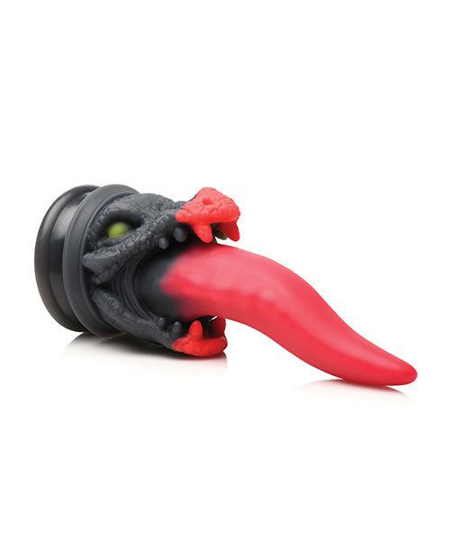 Creature Cocks Dragon Roar Silicone Dildo - Red/Black