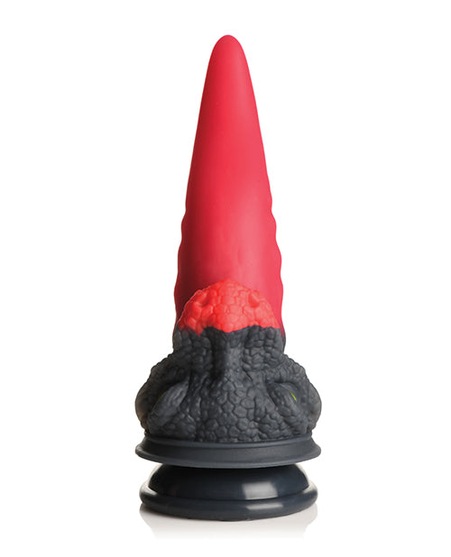 Creature Cocks Dragon Roar Silicone Dildo - Red/Black