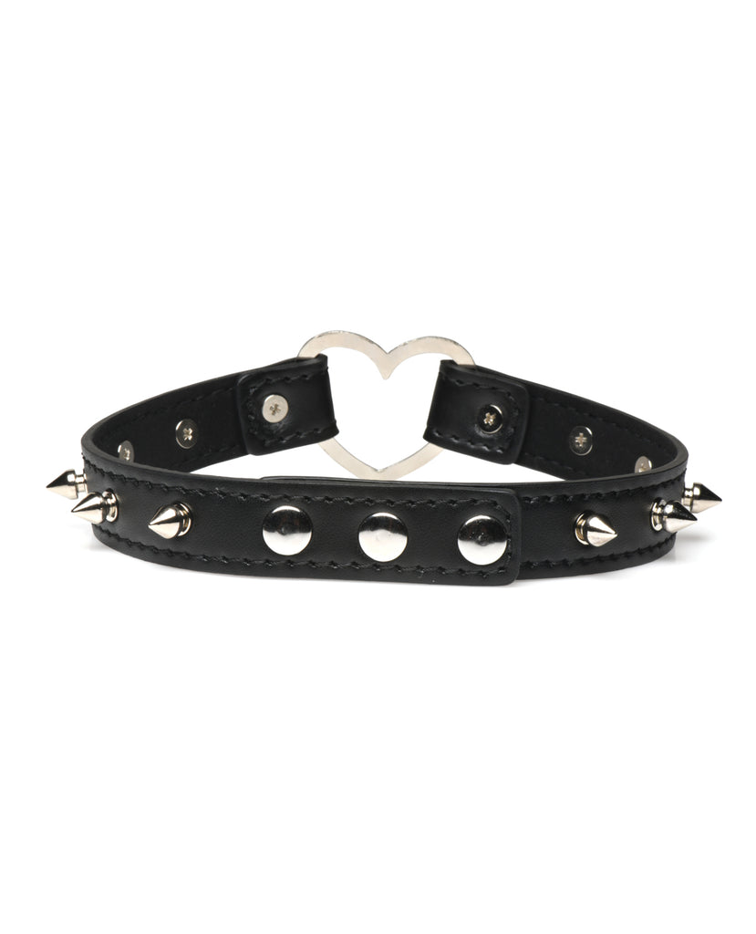 Master Series Spiked Heart Choker