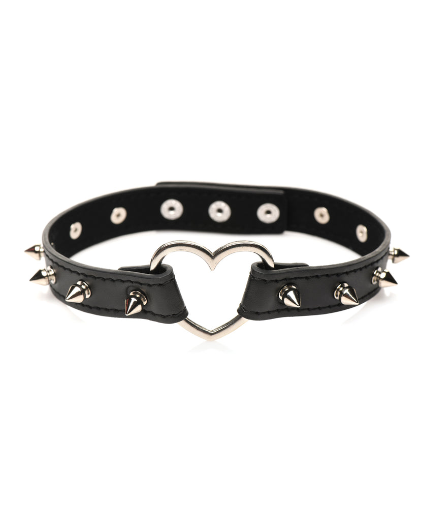 Master Series Spiked Heart Choker