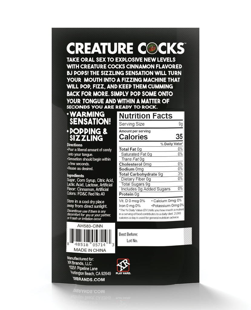 Creature Cocks CC Bj Pops! - Cooling Spearmint