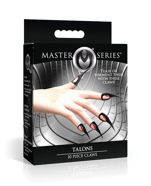 Master Series Talons Sensation Play Rings - 10 pc Set, Black