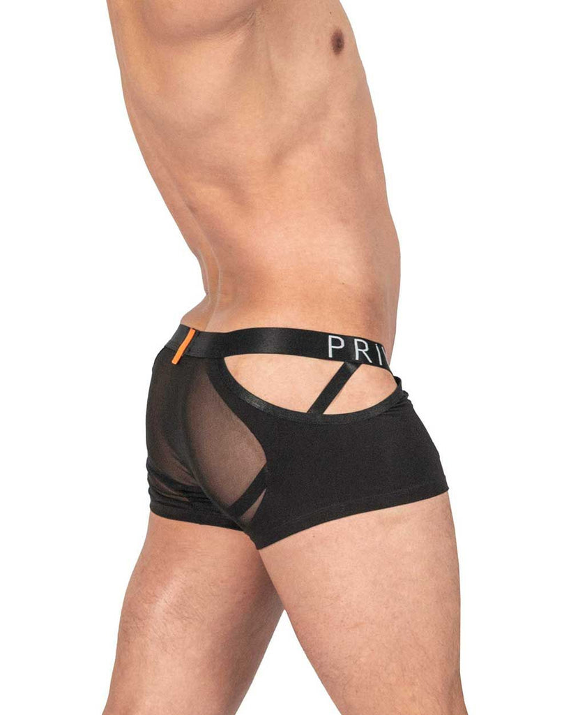 Alpha Low Waist Mesh Back Jockstrap Trunks