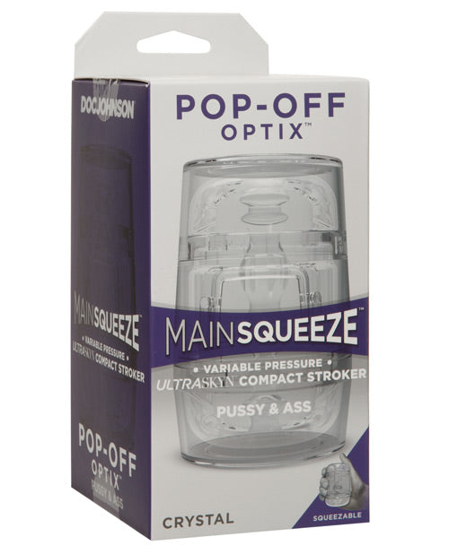 Main Squeeze Pop Off Optix - Crystal Pussy & Ass - Casual Toys