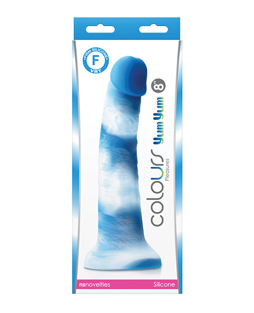 Colours Pleasures 8" Yum Yum Dildo - Blue - Casual Toys