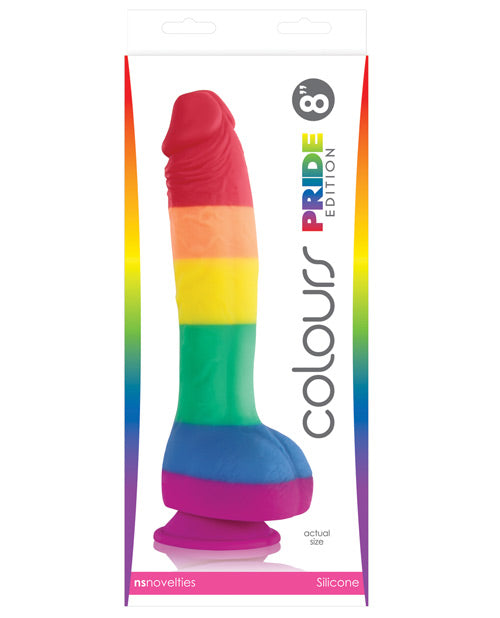 Colours Pride Edition 8" Dong W-suction Cup - Casual Toys