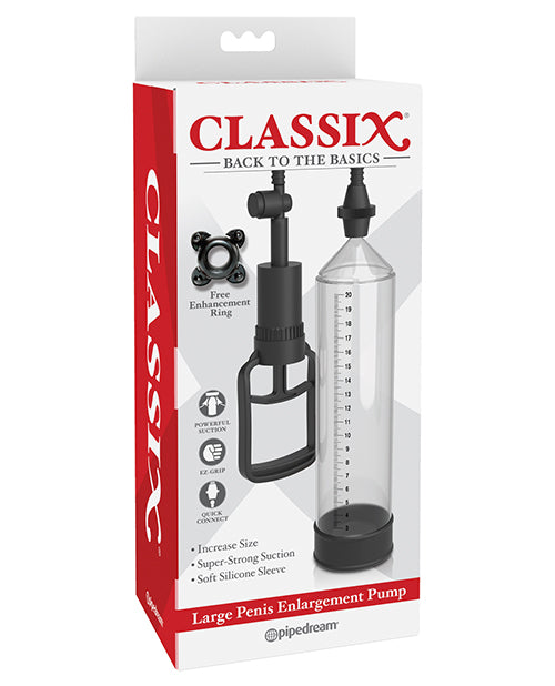 Classix Large Penis Enlargement Pump - Clear - Casual Toys