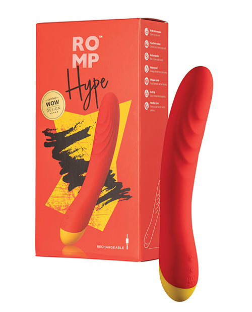 Romp Hype G Spot Vibrator - Red