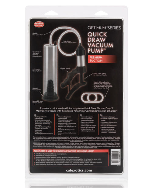 Quick Draw Vacuum Pump - Clear - Casual Toys