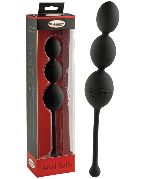 Malesation Anal Balls - Black - Casual Toys