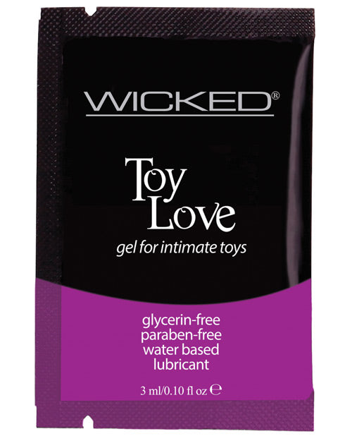 Wicked Sensual Care Toy Love Water Based Lubricant - .1 Oz Fragrance Free - Casual Toys