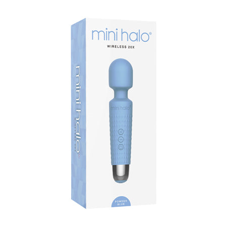 Mini Halo Wireless Wand 20X Silicone Powder Blue - Casual Toys